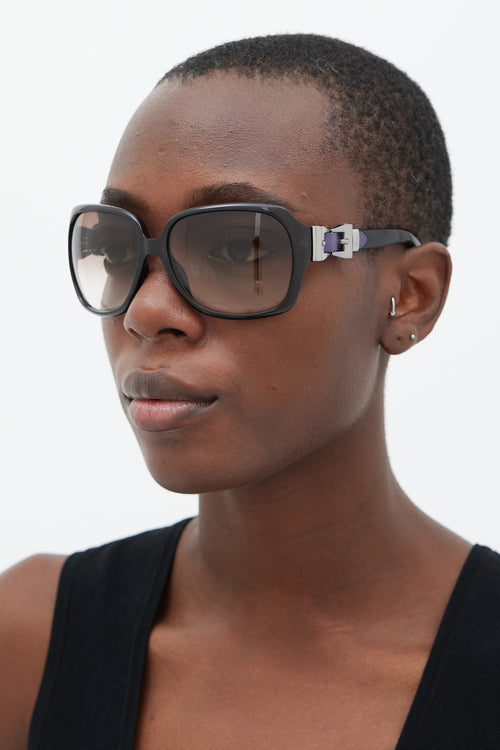 Gucci Purple & Silver GG3006S Sunglasses