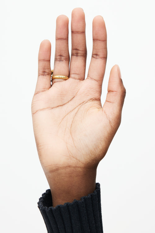 Gucci Red & Gold Jewel GG Ring