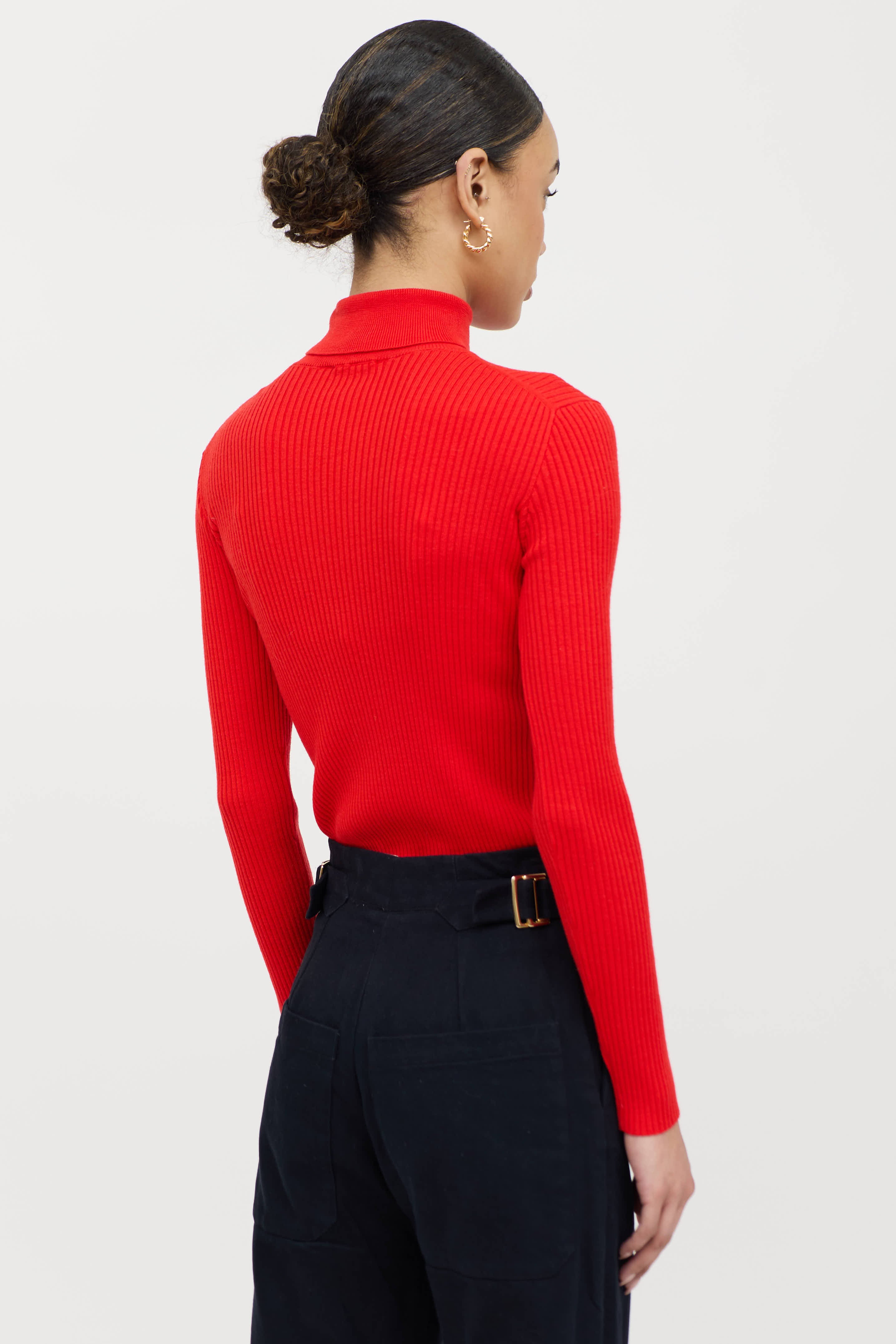 Gucci Wool Knit Logo Turtleneck Sweater