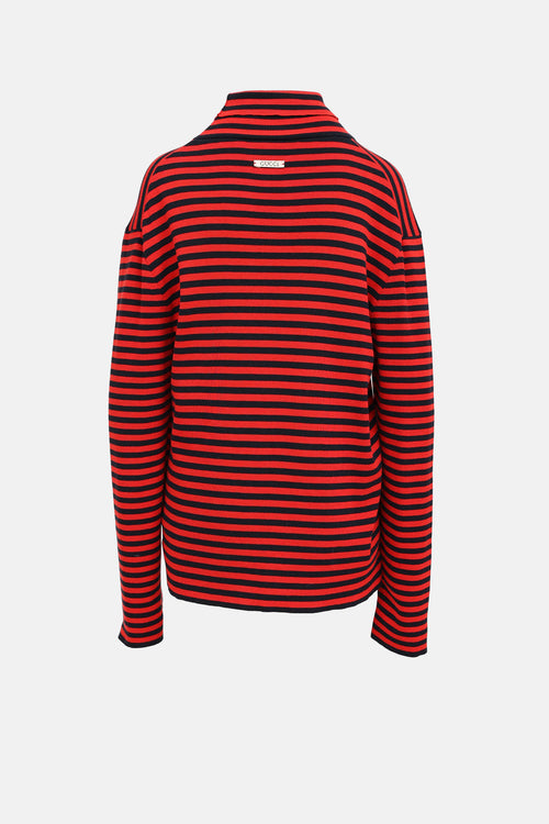 Gucci Striped Turtleneck Sweater