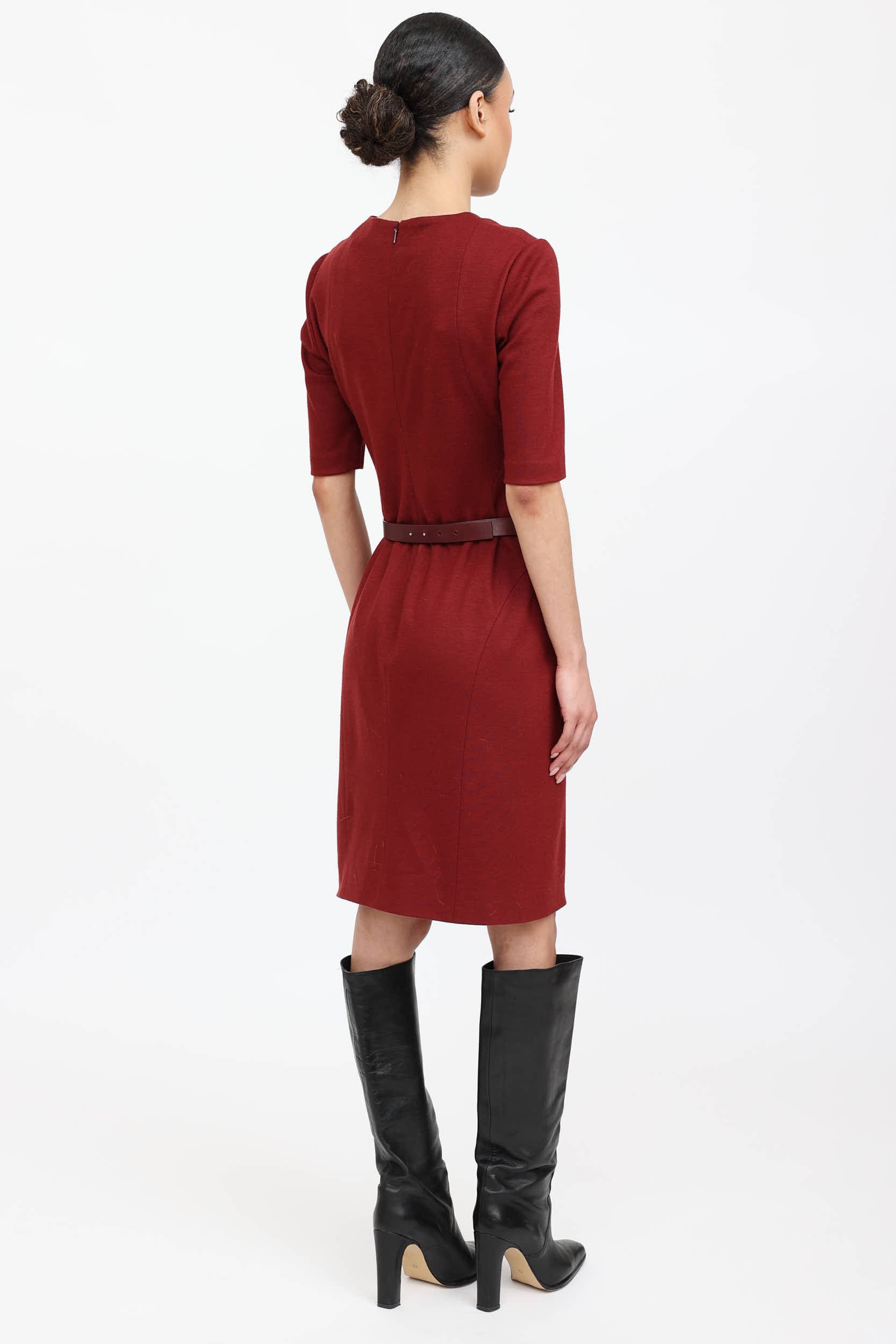 Gucci Wool Belted Dress