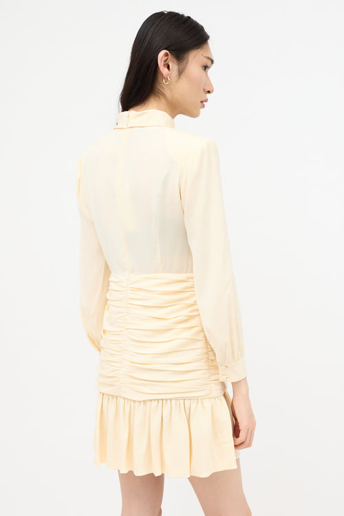 Gucci Resort 2023 Silk Ruched Mini Dress