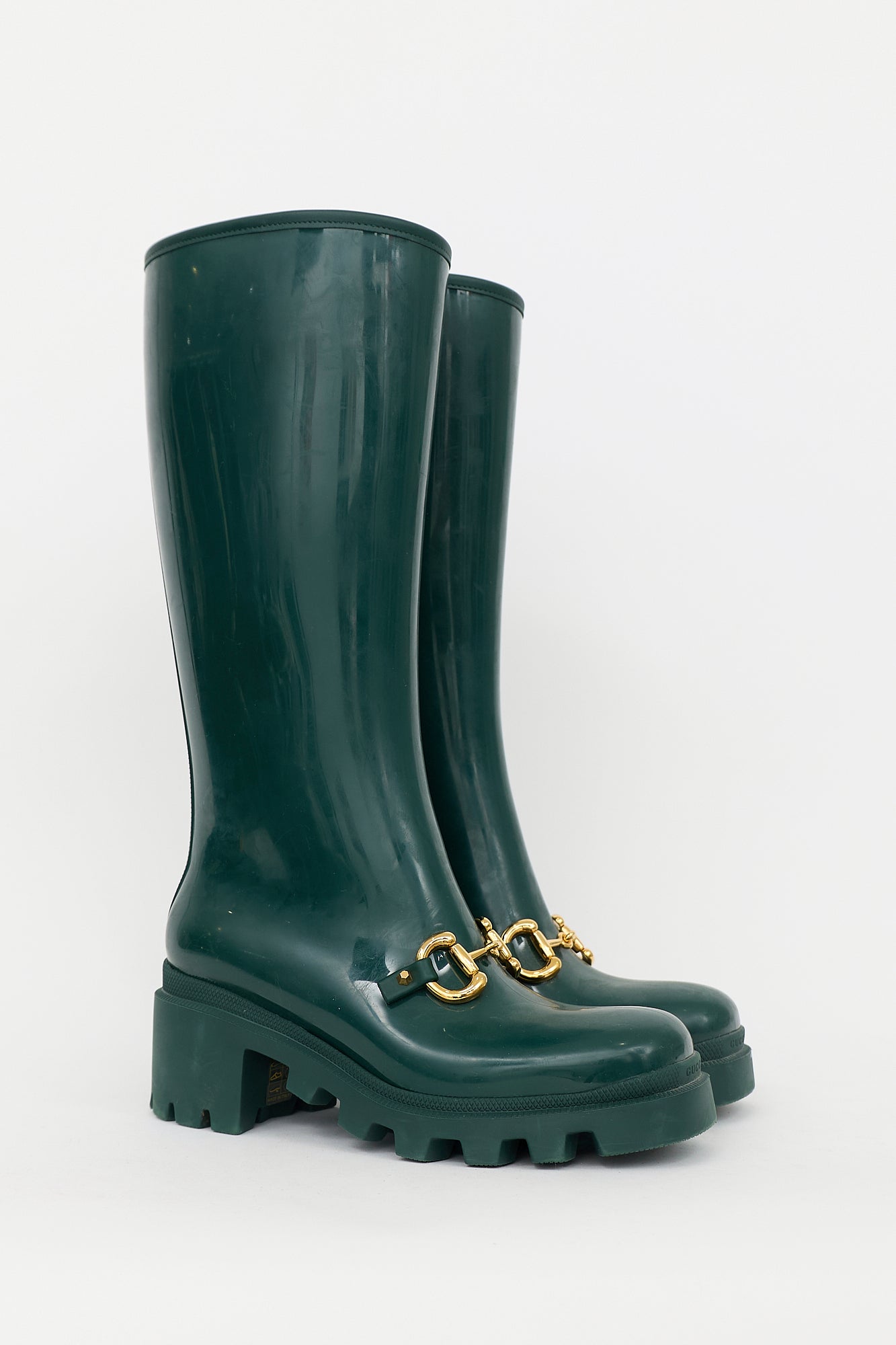 Gucci Rubber Embellished Rain Boot