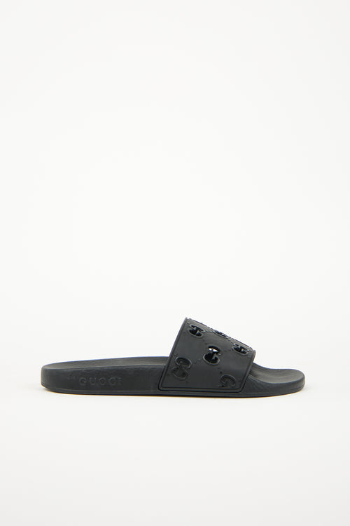 Gucci Rubber GG Slide