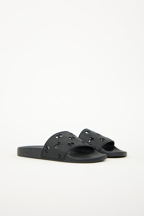 Gucci Rubber GG Slide