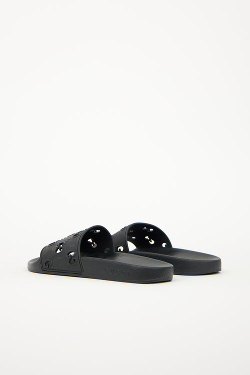 Gucci Rubber GG Slide