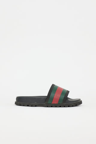 Gucci Rubber Web Slide