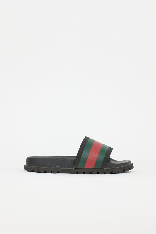 Gucci Rubber Web Slide
