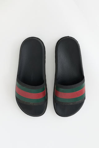Gucci Rubber Web Slide