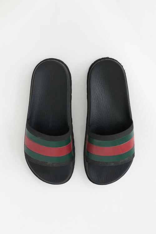 Gucci Rubber Web Slide