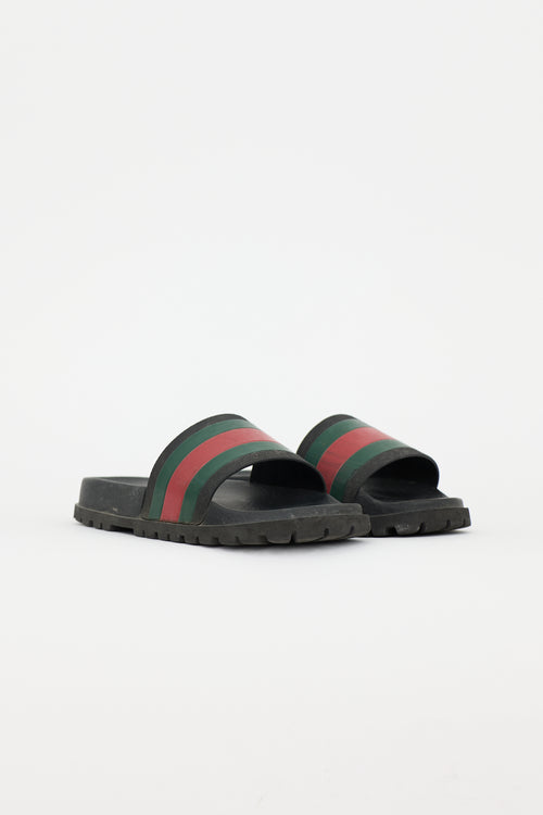 Gucci Rubber Web Slide