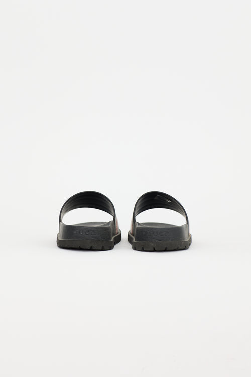 Gucci Rubber Web Slide