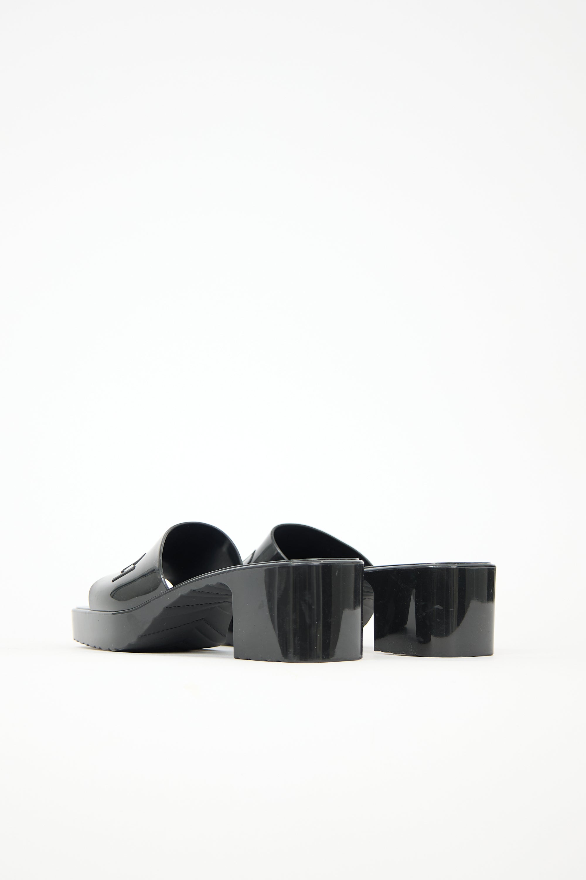 Gucci Rubber Logo Mule