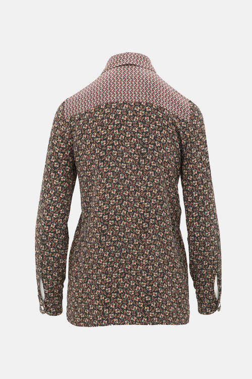 Gucci SS 2017 Silk Printed Shirt