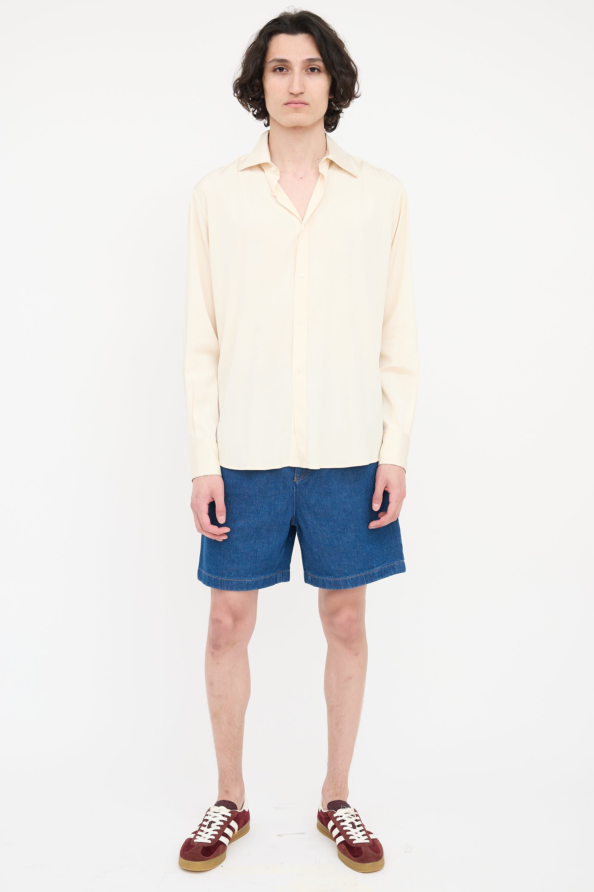 Gucci Silk Button Up Shirt