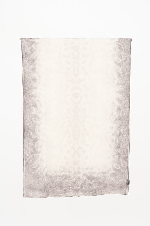 Gucci Silk Sheer Printed Scarf