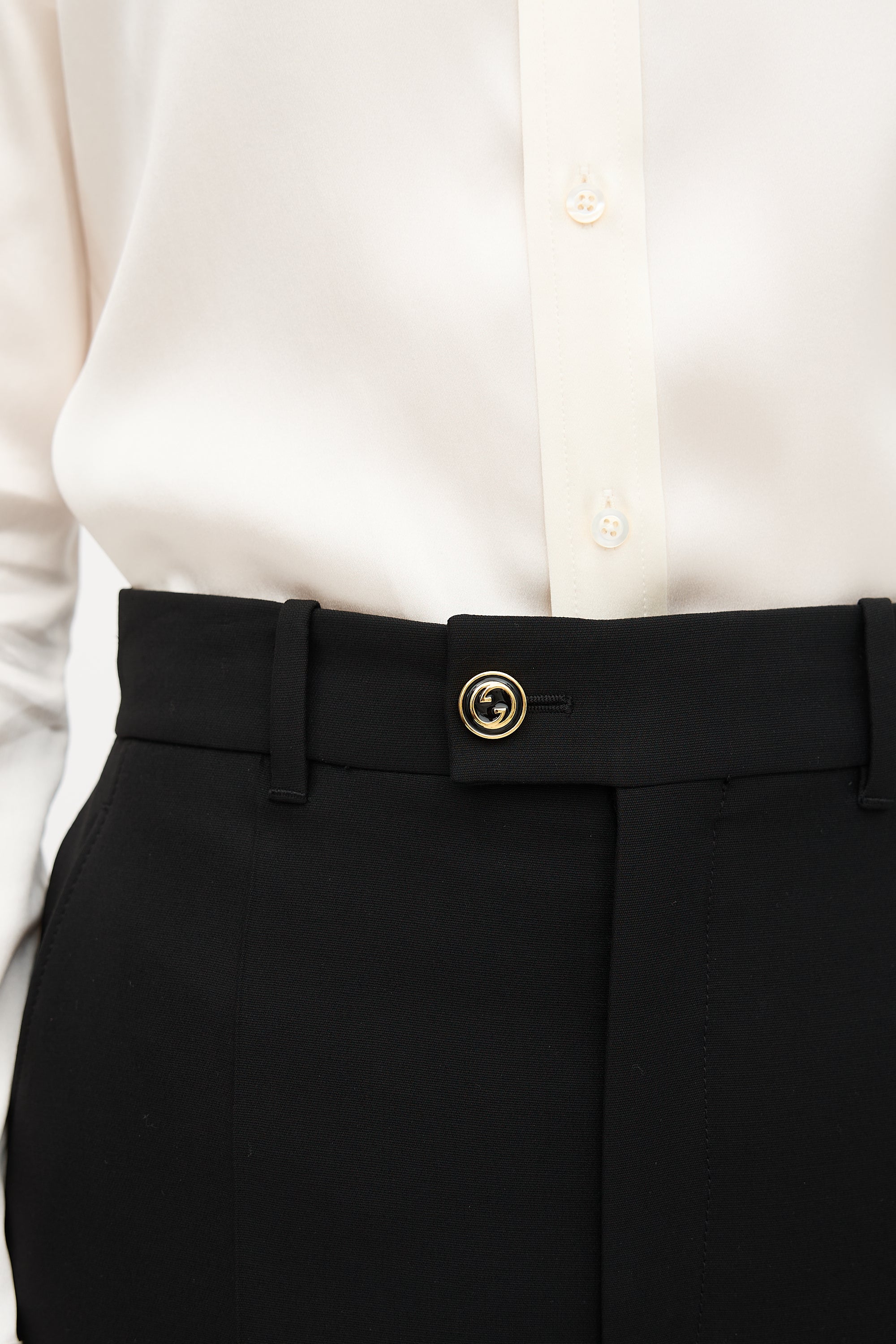 Gucci Silk & Wool Trouser