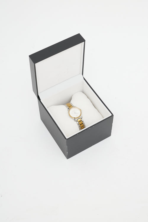 Gucci Silver & Gold G Timeless 28mm Watch