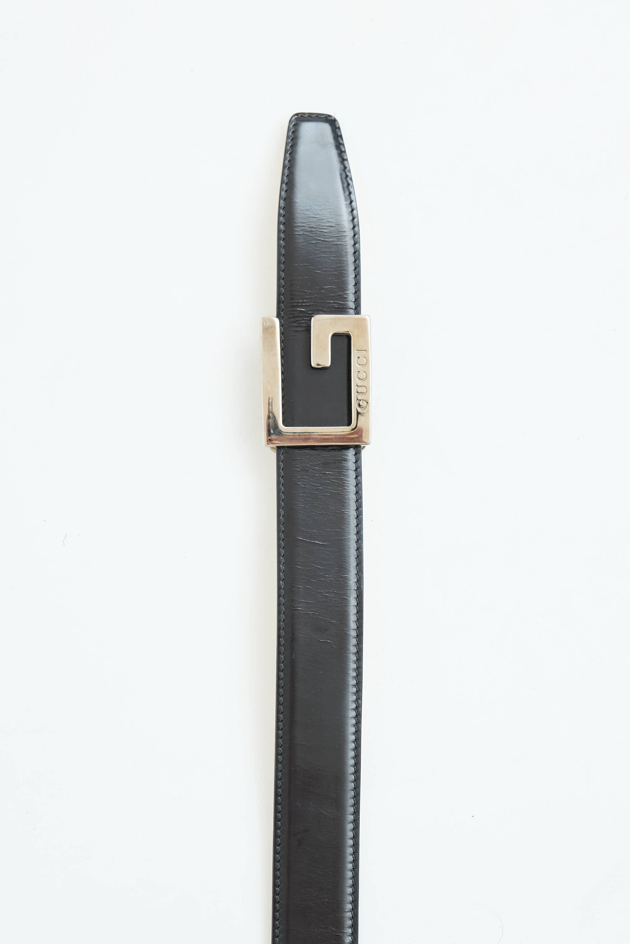 Gucci Leather G Buckle Belt