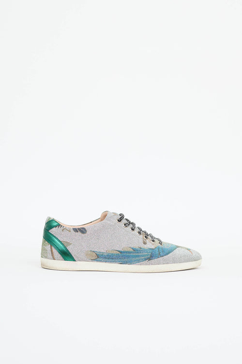 Gucci Printed Glitter Sneaker