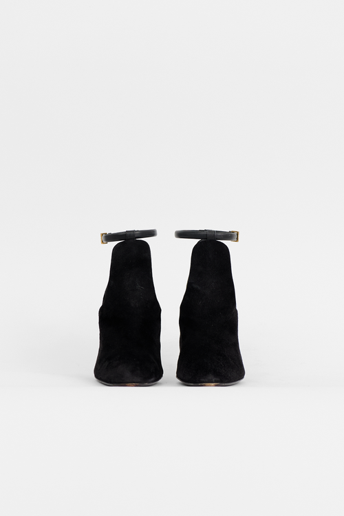 Gucci Suede Cut Out Bootie