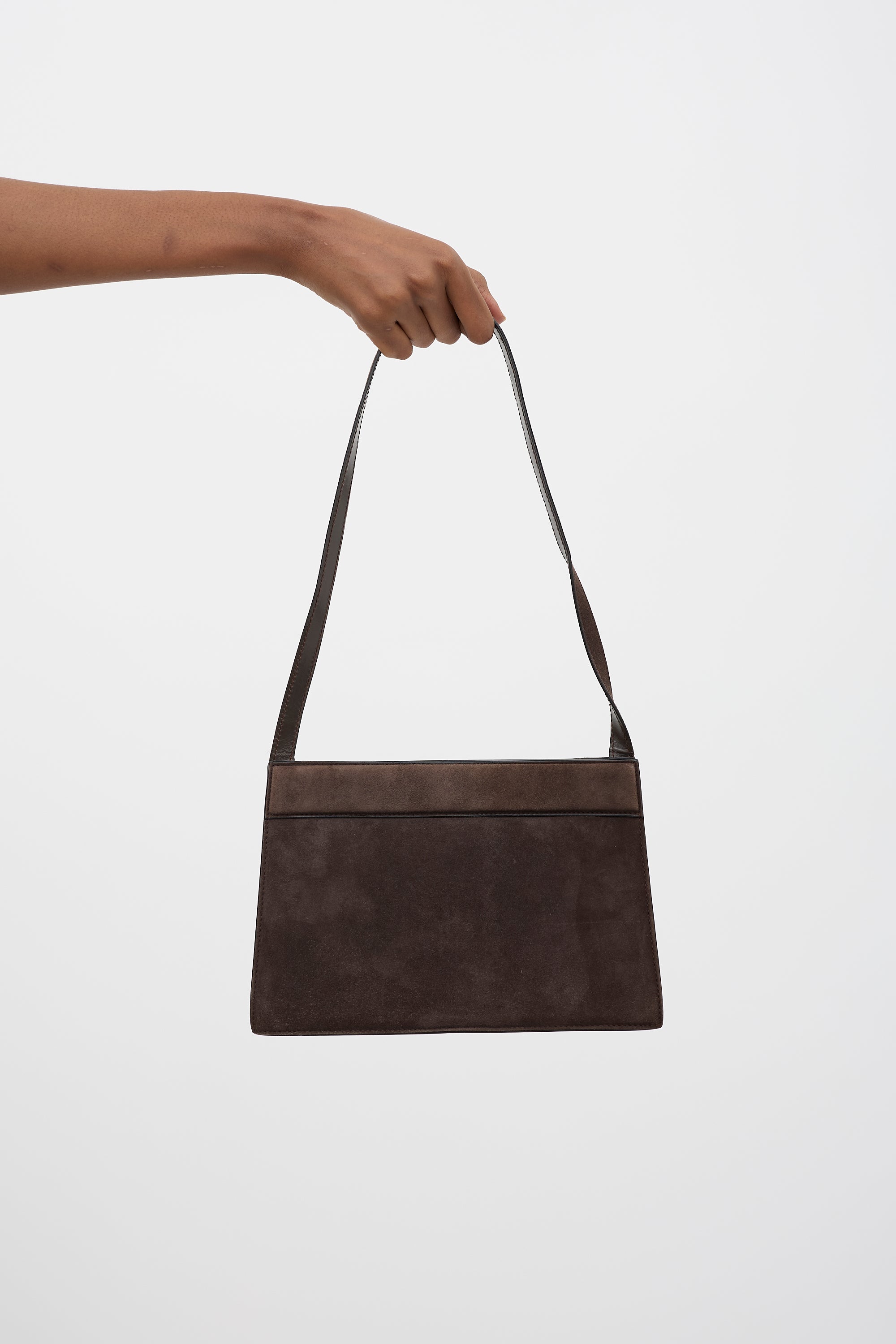 Gucci Suede G Square Shoulder Bag