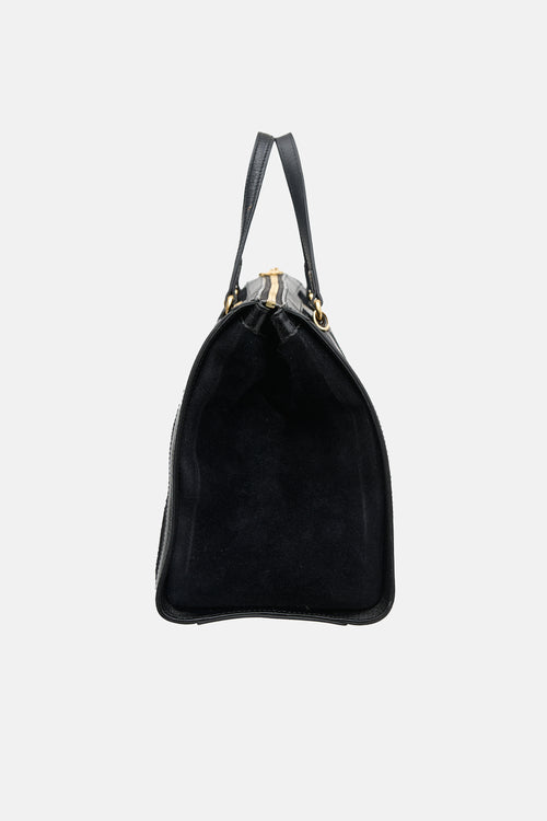 Gucci Suede Web Ophidia Boston Bag