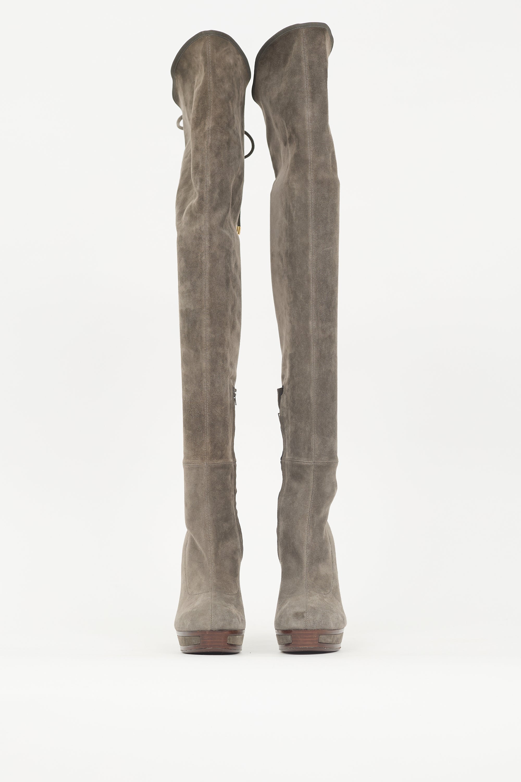 Gucci Suede Over The Knee Boot
