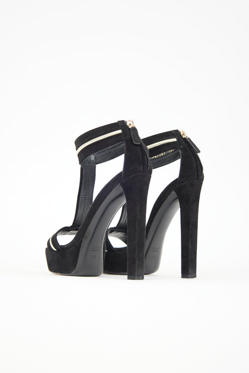 Gucci Suede Platform Sandal