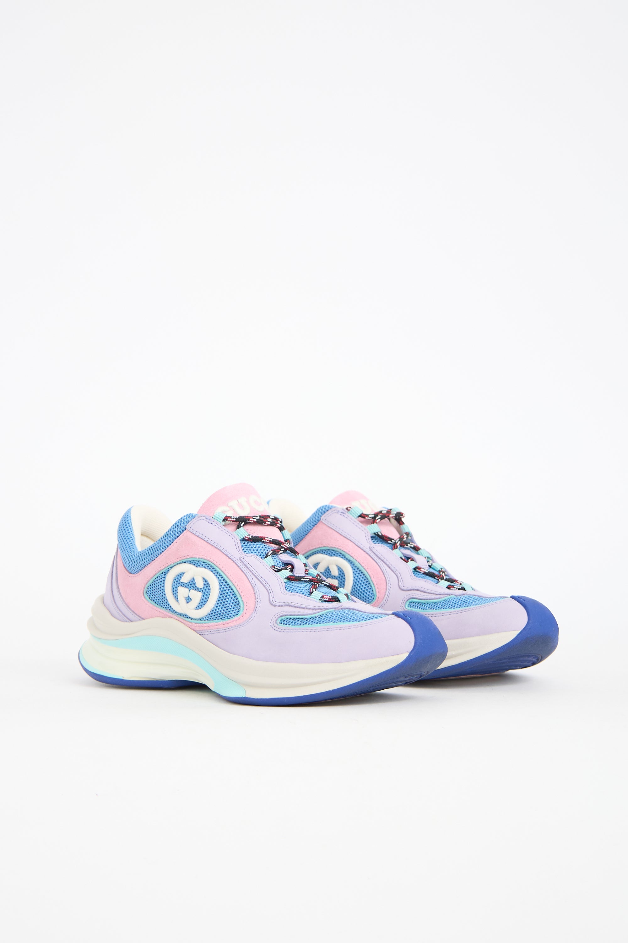 Gucci Suede & Mesh Run Sneaker