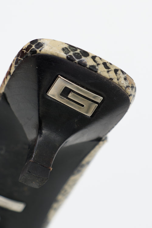 Gucci Textured Leather Mule