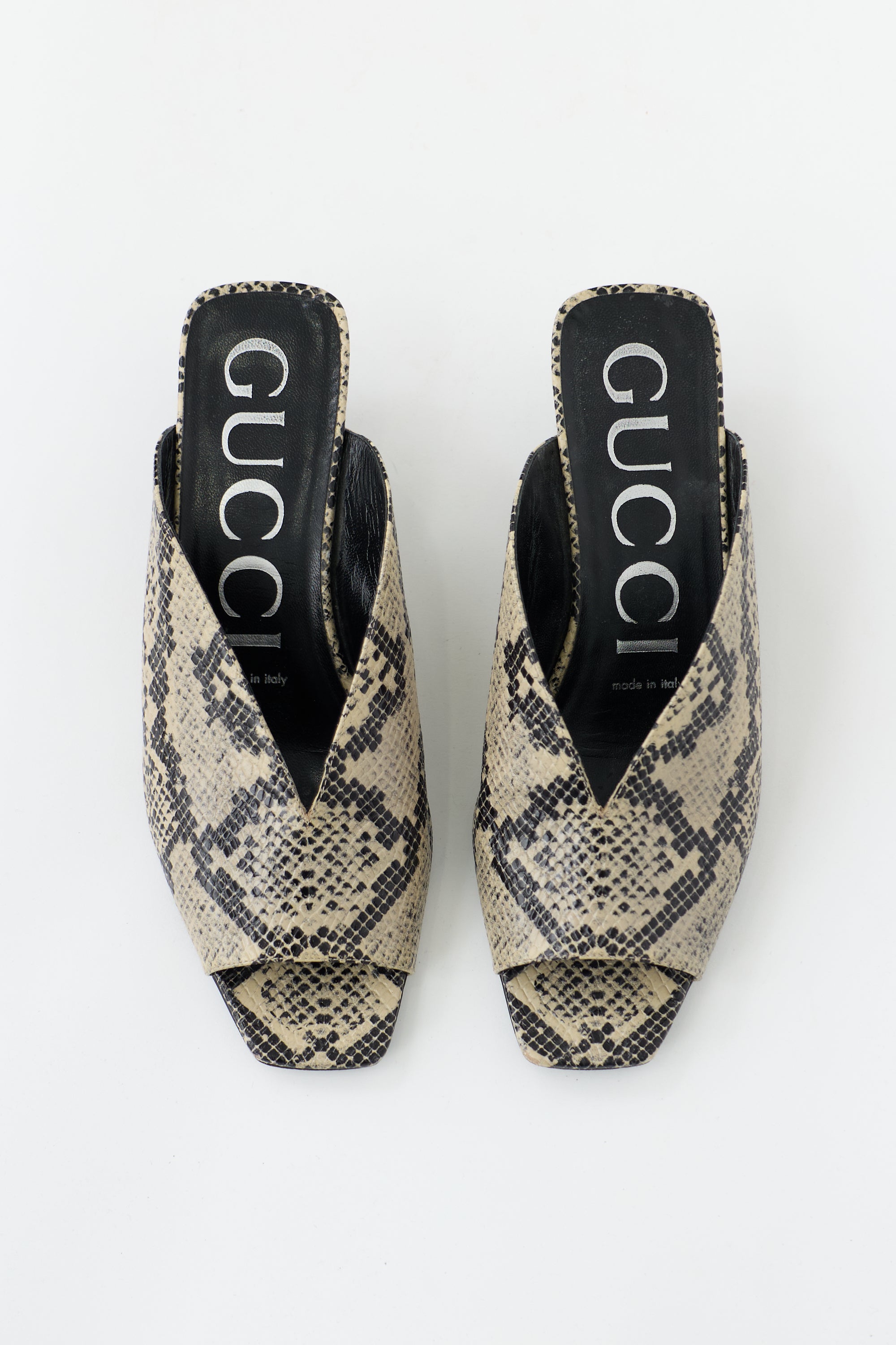Gucci Textured Leather Mule
