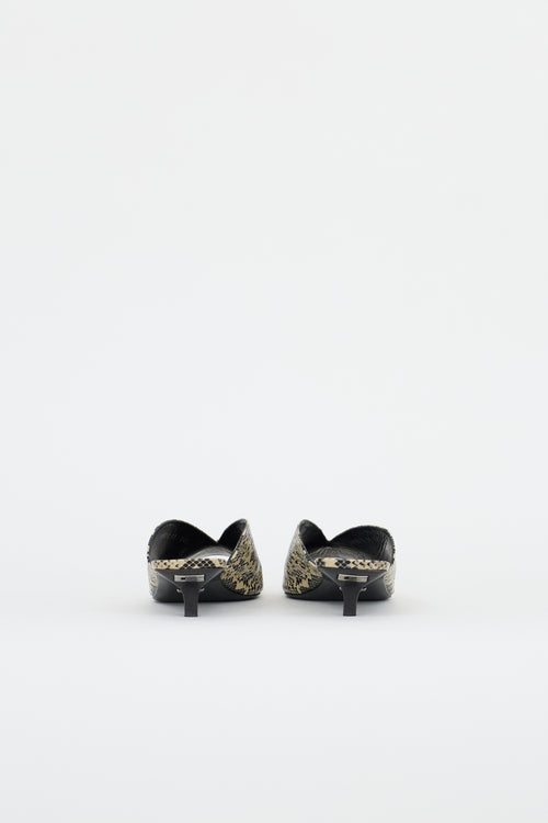 Gucci Textured Leather Mule