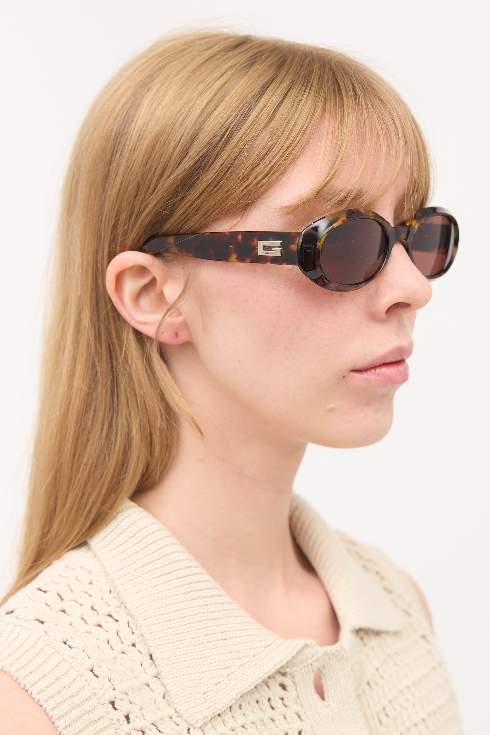 Gucci GG2419/N/S Oval Sunglasses