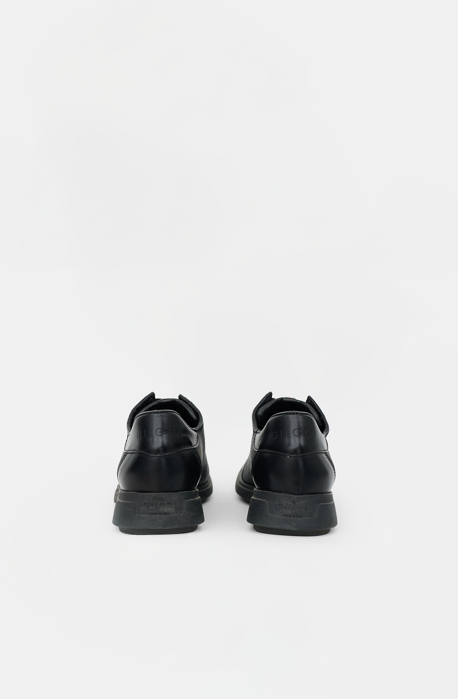 Gucci Vintage Leather Web Accent Sneaker