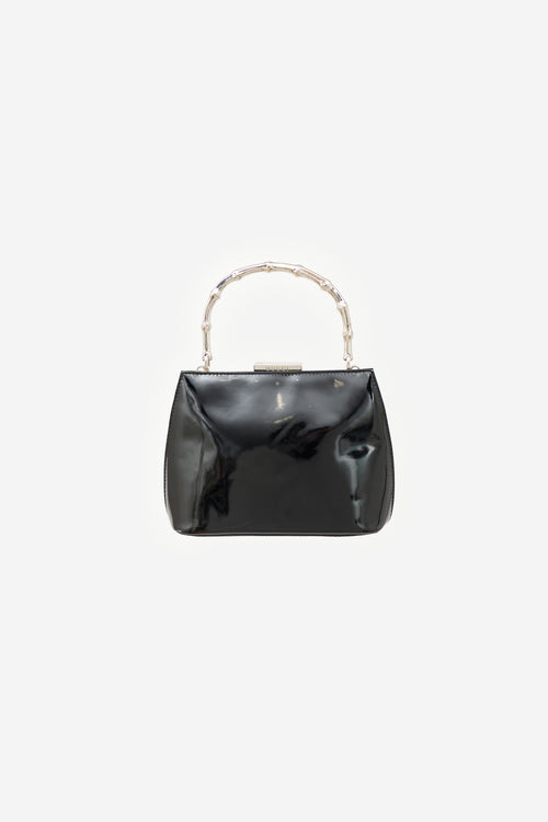 Gucci Vintage Patent Bamboo Bag