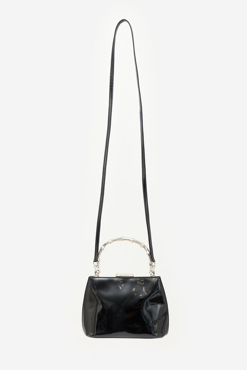 Gucci Vintage Patent Bamboo Bag