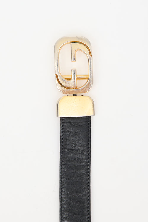 Gucci Vintage Reversible GG Slim Belt