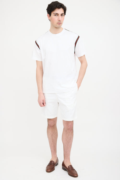 Gucci Webbed Trim Logo T-Shirt