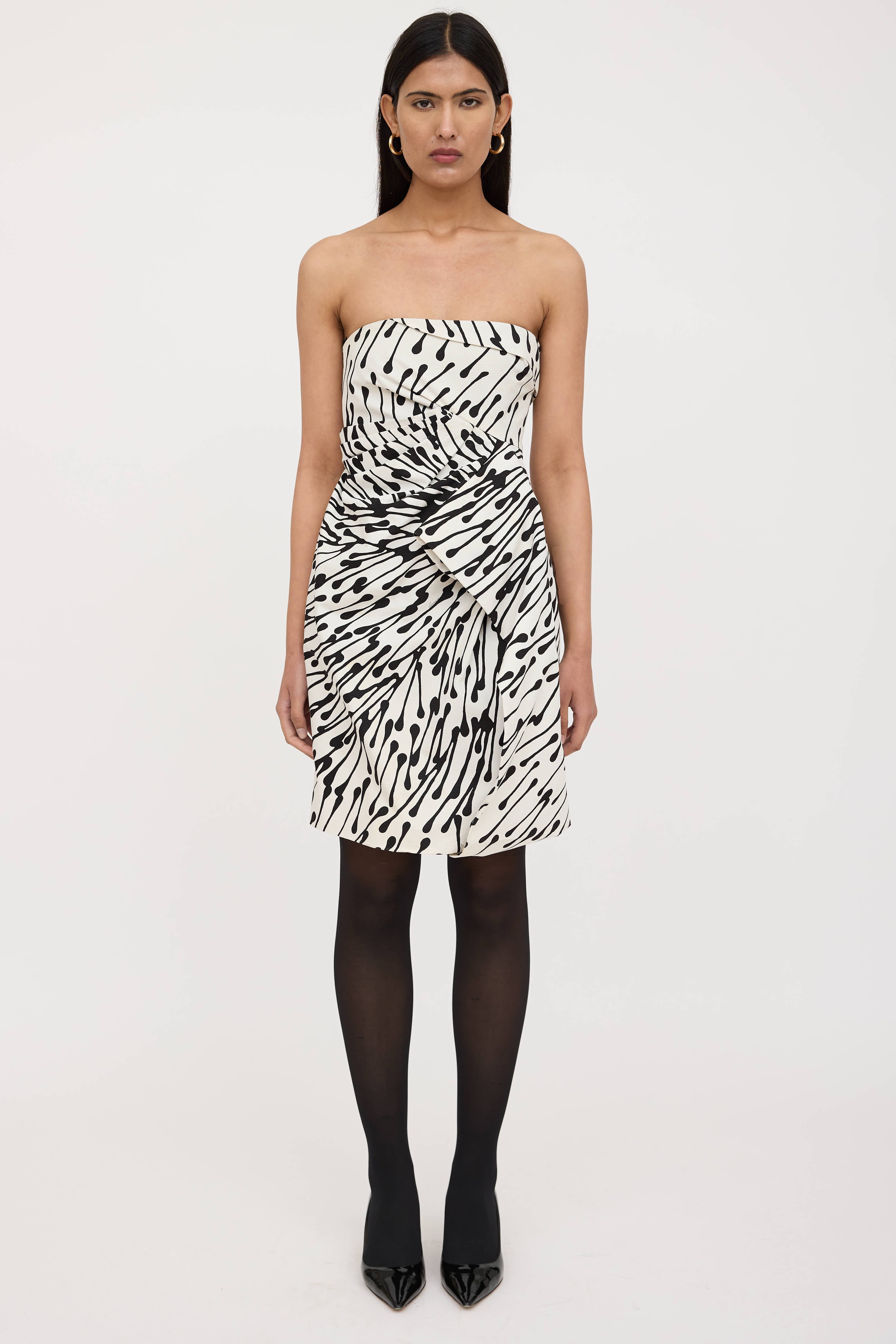 Gucci Patterned Pleated Dress