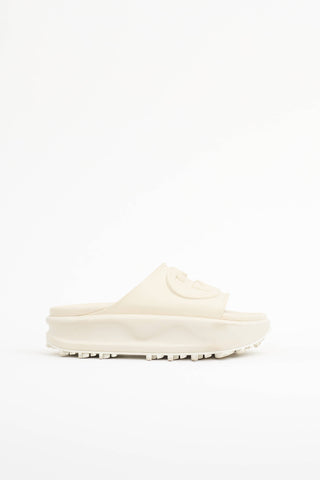 Gucci Rubber GG Platform Slide