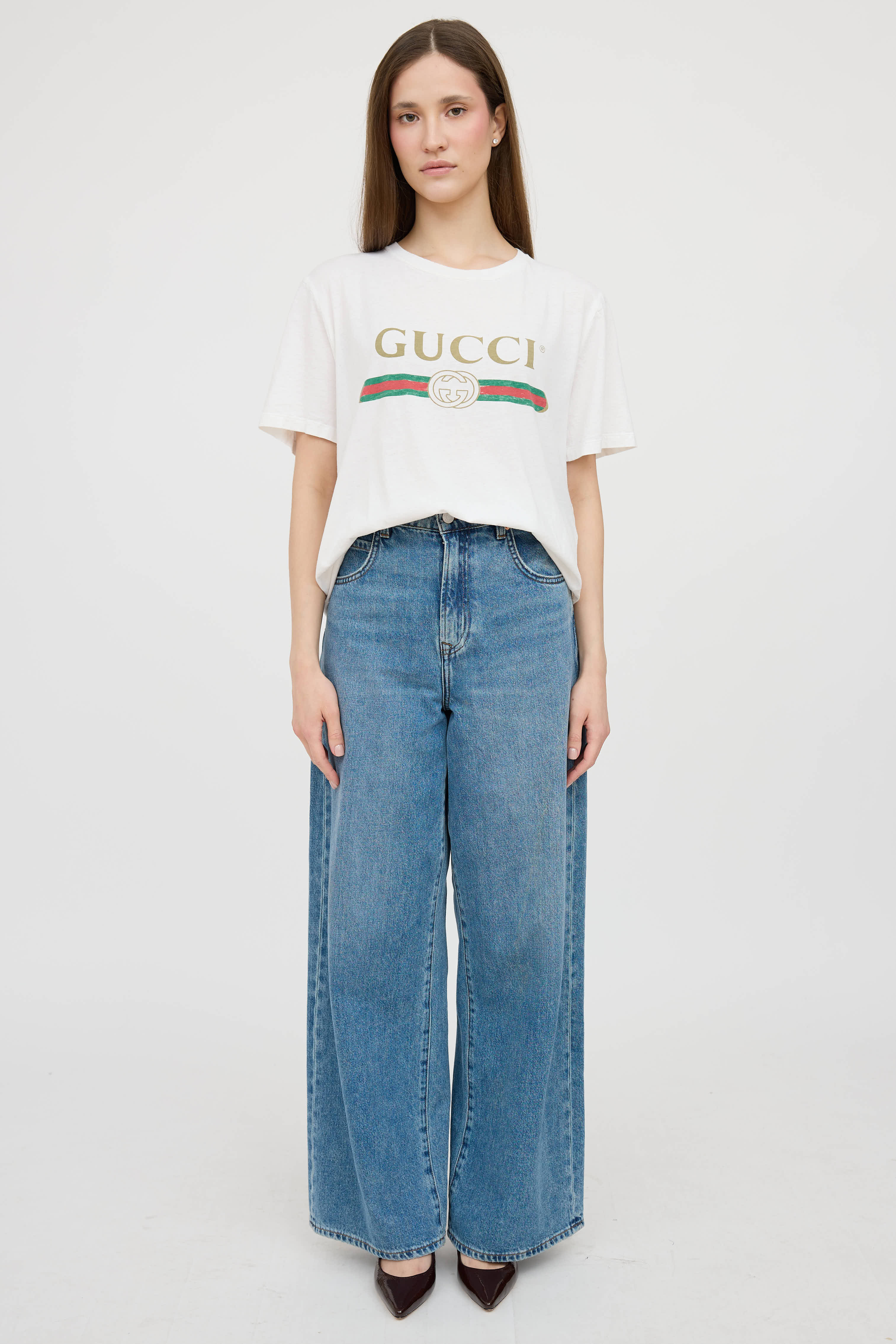 GucciDistressed Logo T-Shirt