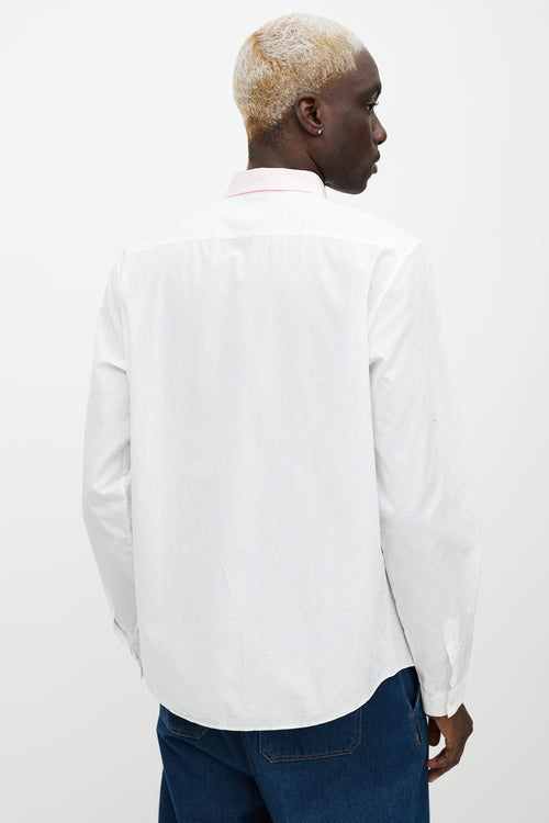 Gucci White & Multicolour Button Up Shirt