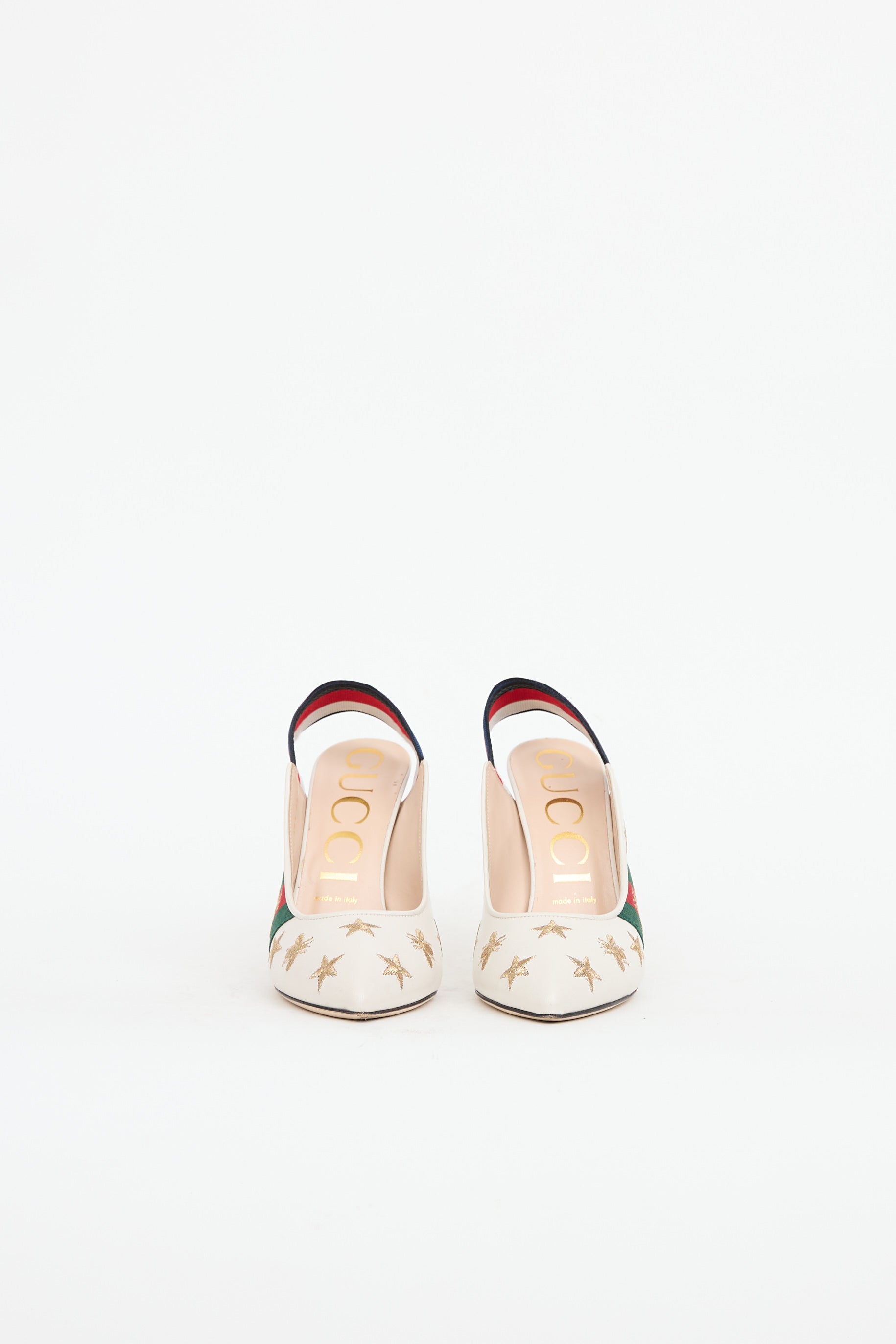 Gucci Webbed Sylvie Pump