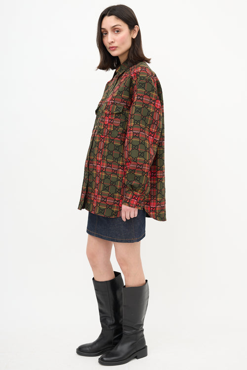 Gucci Wool GG Tartan Shirt