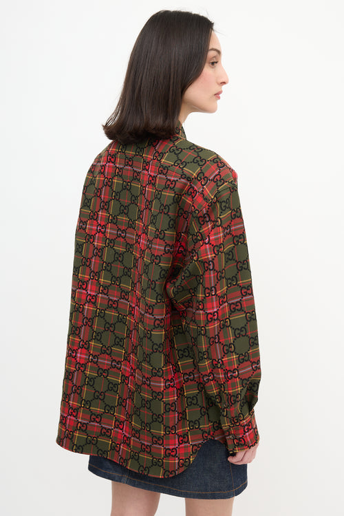 Gucci Wool GG Tartan Shirt