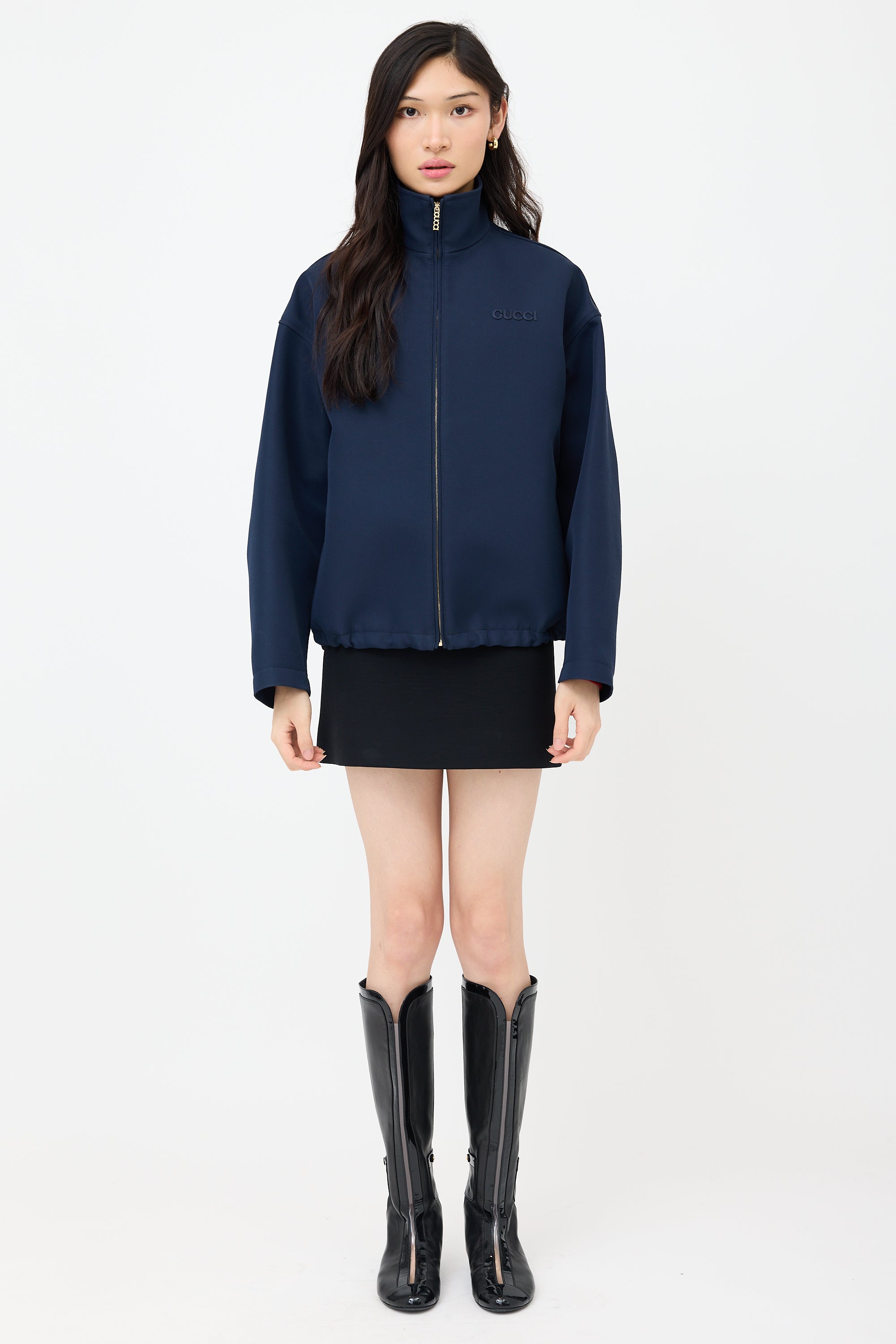 Gucci Wool Logo Zip Jacket