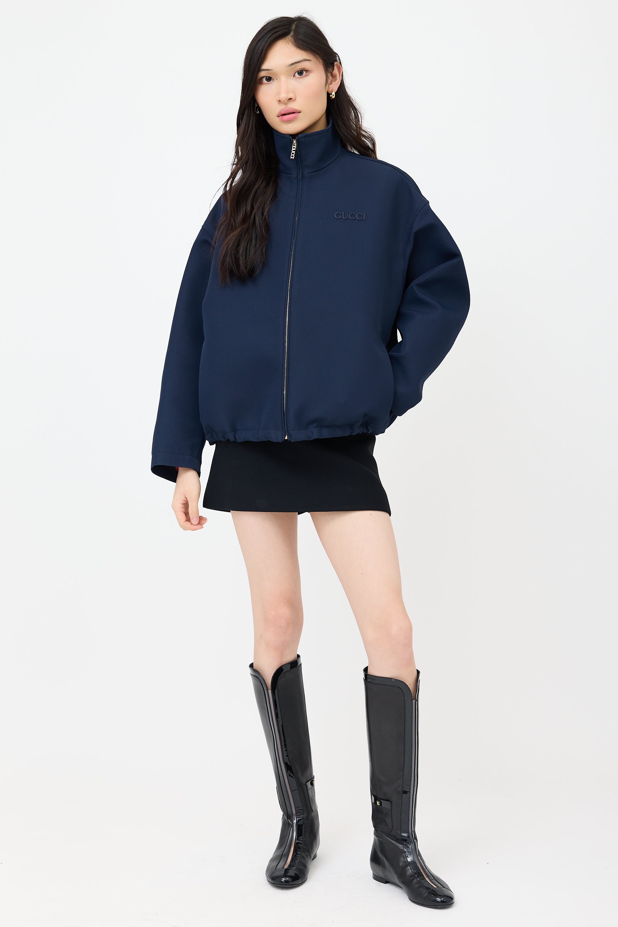 Gucci Wool Logo Zip Jacket
