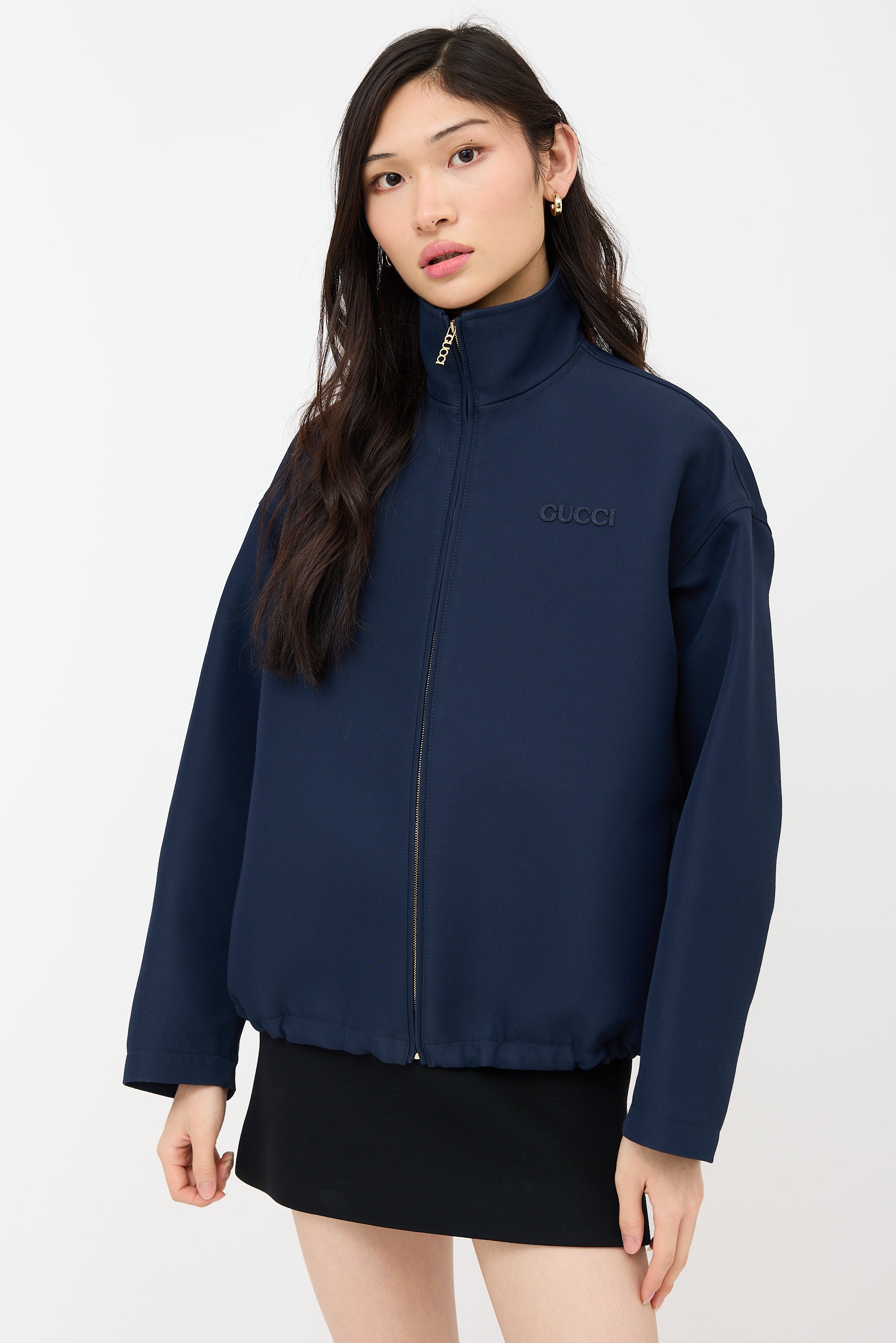 Gucci Wool Logo Zip Jacket