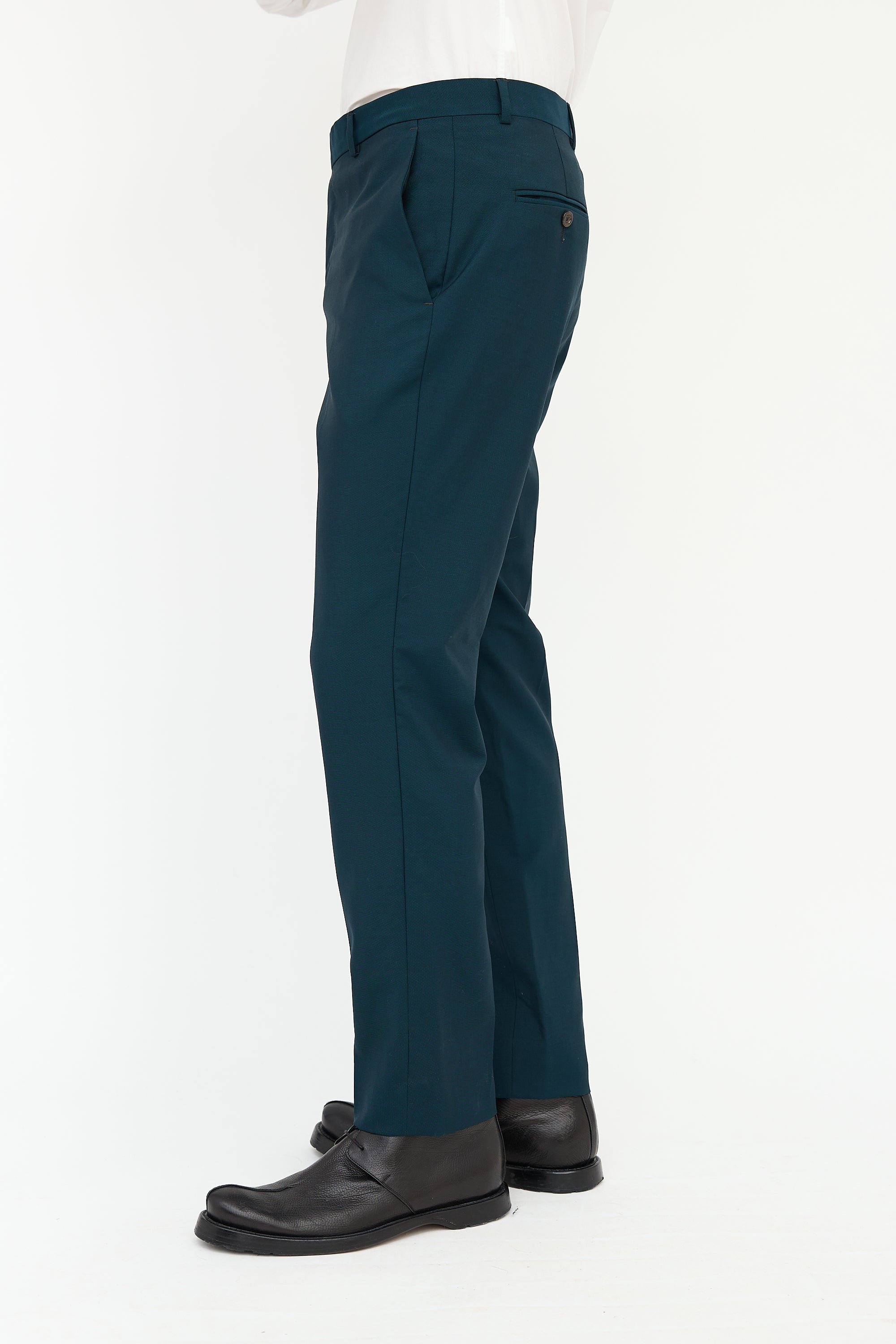 Gucci Wool Slim Leg Trouser